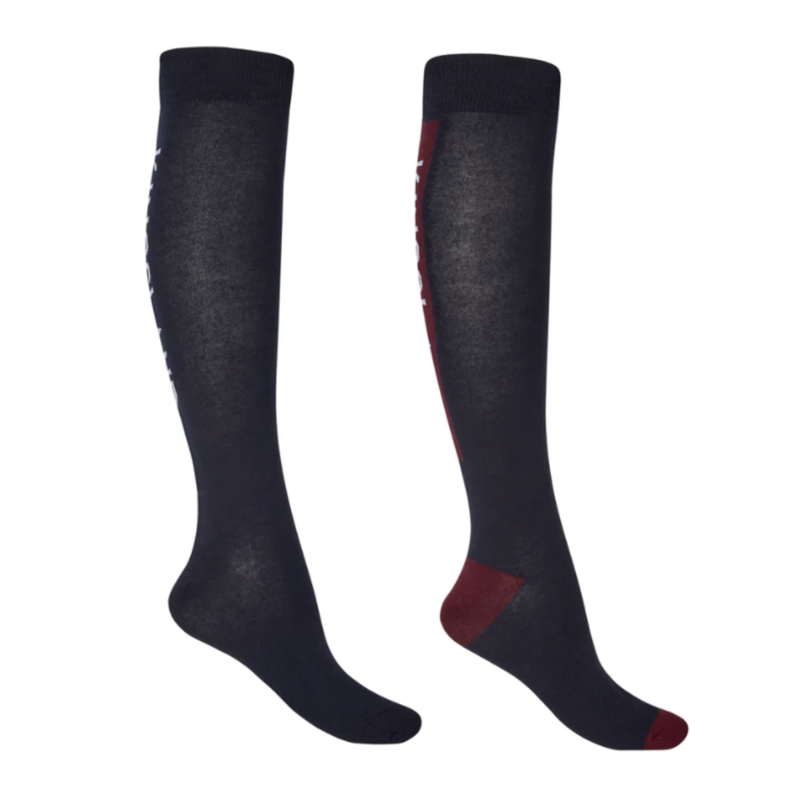 Kingsland Classic unisex Logo Knee Socks 2PK - Navy