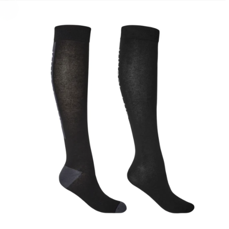 Kingsland Classic unisex Logo Knee Socks 2pk - Black