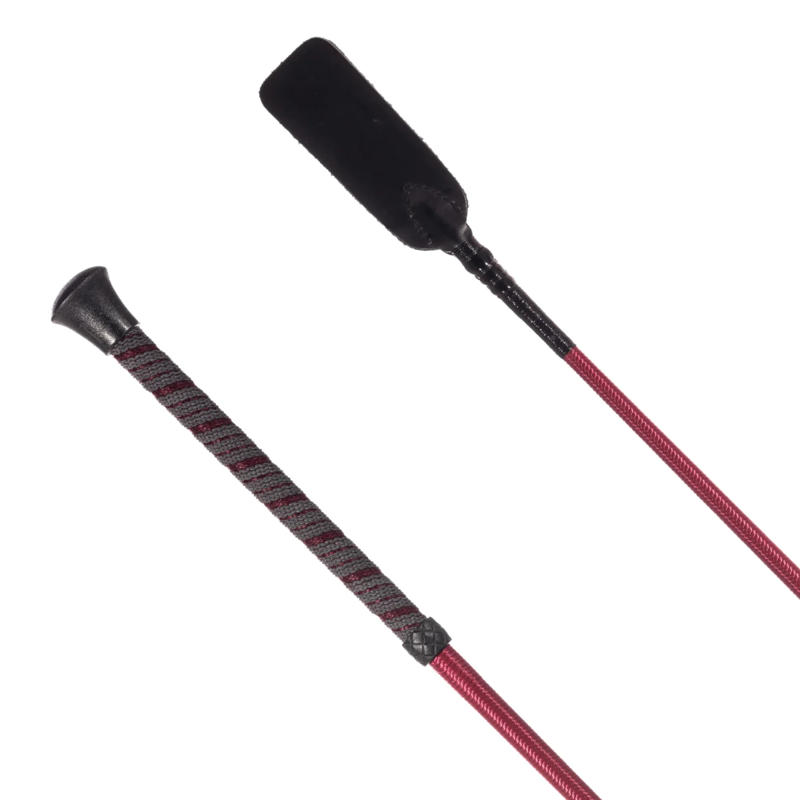Country Direct Rubber Spiral Handle Jump Bat - 66cm - Burgundy