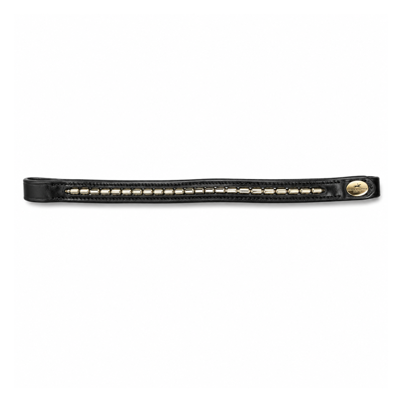 Schockemohle Kettenstirnband Browband - Pony - Black/Gold-2