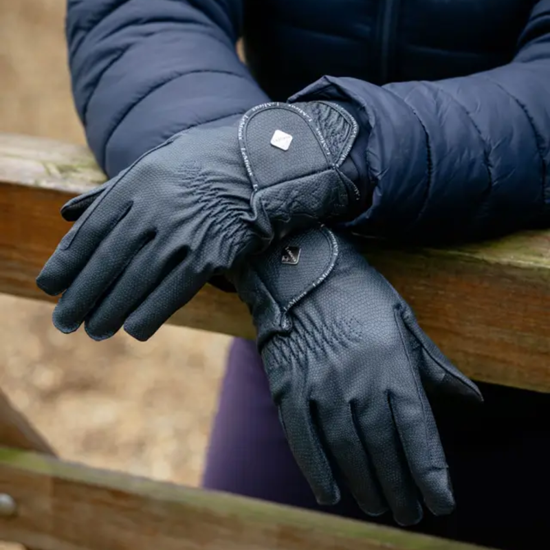 LeMieux Classic Riding Gloves - Navy-1