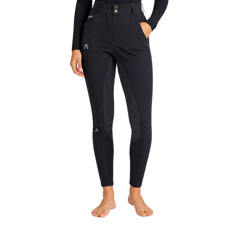 Montar Ladies Small Monogram Full Seat Breeches - Black