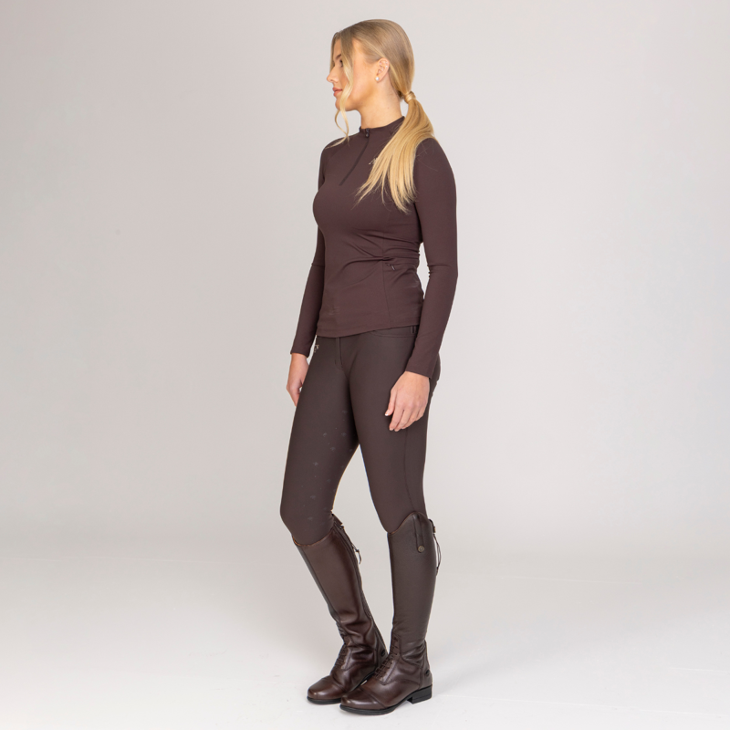 Aubrion Equestrian Breeches - Espresso-5