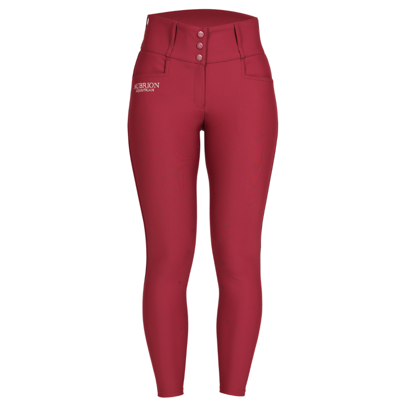 Aubrion Equestrian Breeches - Port-1