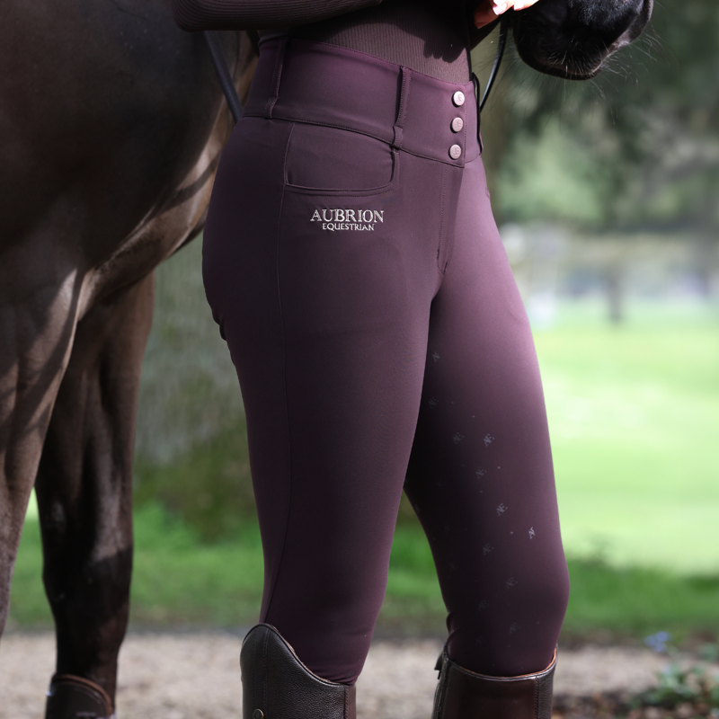 Aubrion Equestrian Breeches - Thistle-4