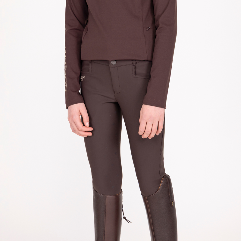 Aubrion Equestrian Young Rider Breeches - Espresso-2