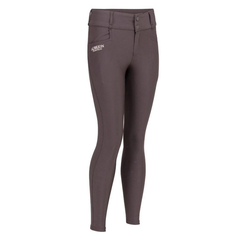 Aubrion Equestrian Young Rider Breeches - Espresso-1