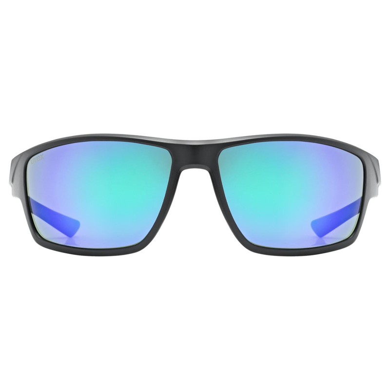 Uvex Sportstyle 230 Sunglasses - Black Matt/Green-2