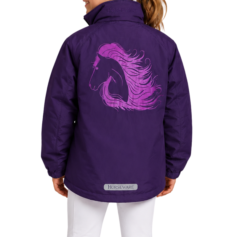 Horseware Childrens Custom Corrib 0g Jacket - Blackberry-1