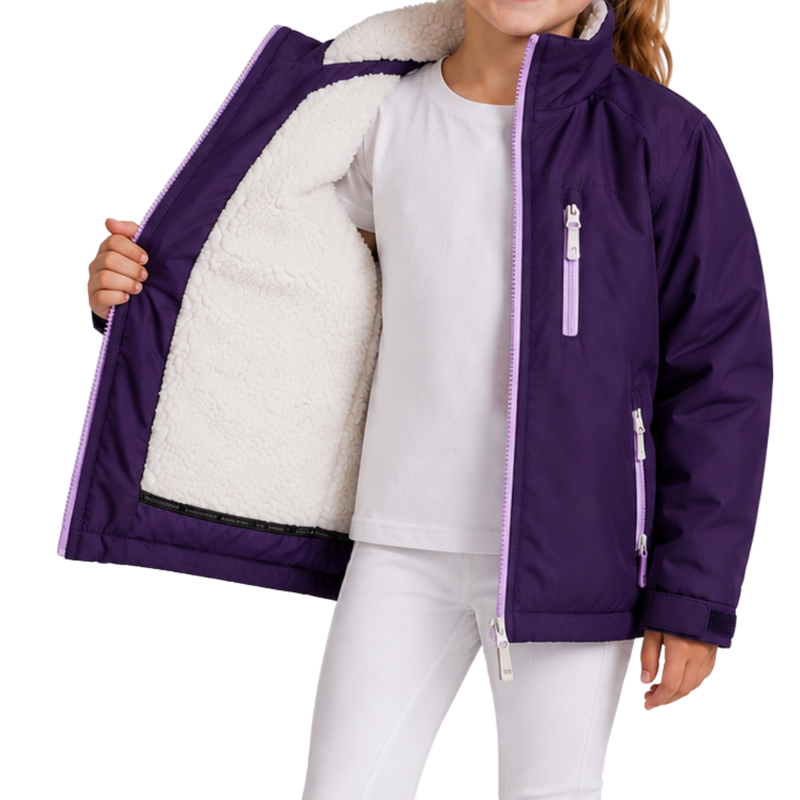 Horseware Childrens Custom Corrib 0g Jacket - Blackberry-2