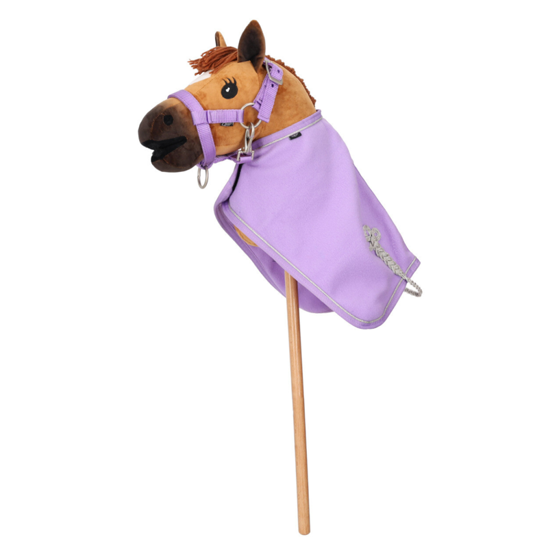 QHP Hobby Horse Fleece Rug - Lilac-1