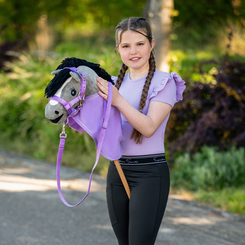 QHP Hobby Horse Fleece Rug - Lilac-2