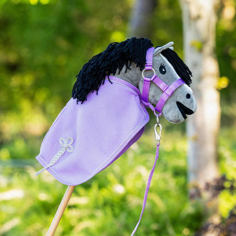 QHP Hobby Horse Fleece Rug - Lilac-3
