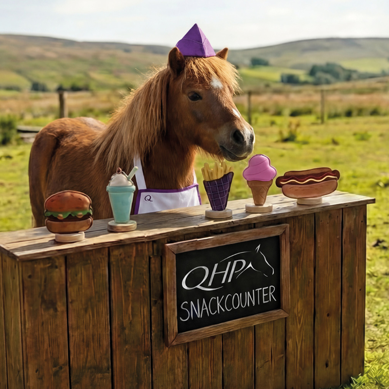 QHP Horse Toy - Snack Counter Hamburger-2