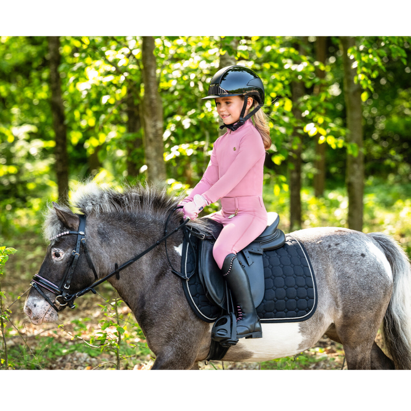 QHP Junior Lucky Star Long Riding Boot - Black-10
