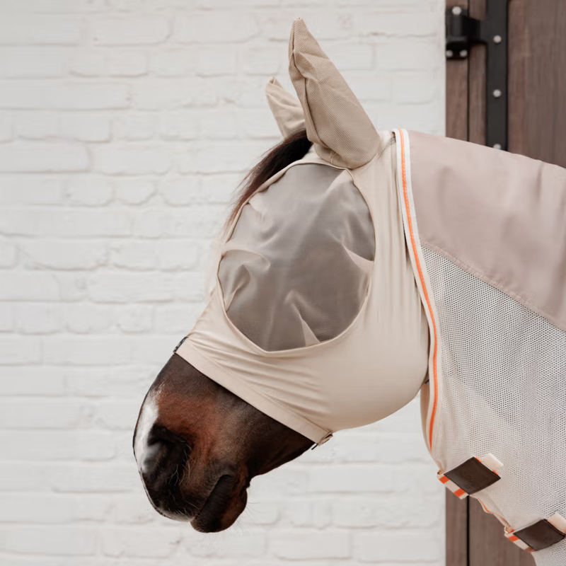 Kentucky Slim Fit Fly Mask - Beige-1