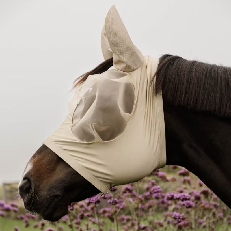 Kentucky Slim Fit Fly Mask - Beige-3