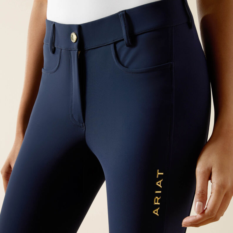 Ariat Women's Tri Factor NT Knee Patch Breeches - Navy Eclipse-4