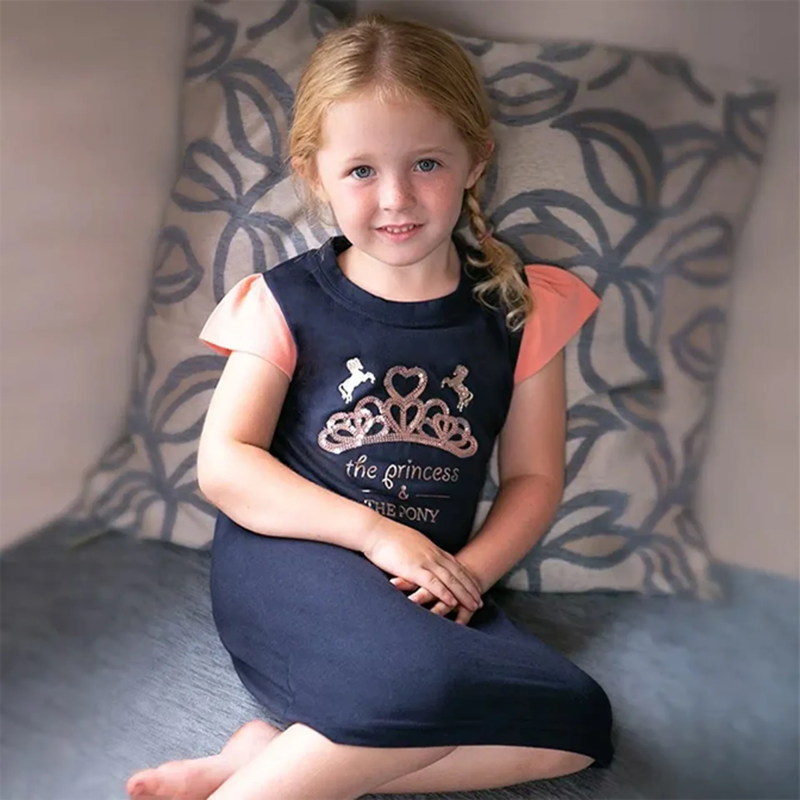 Little Rider The Princess and the Pony Nighty - Navy/Peach-2