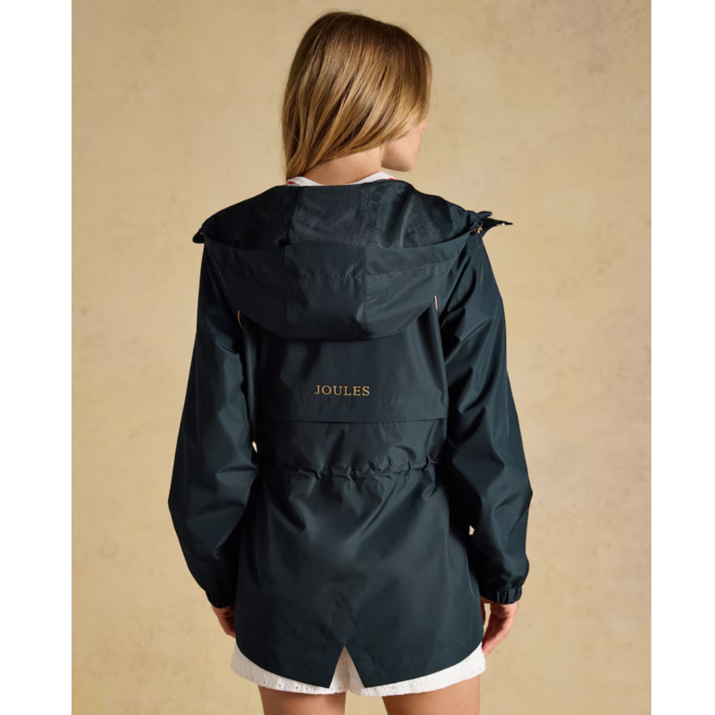 Joules Ladies Everdry Waterproof Packable Raincoat - Navy-2