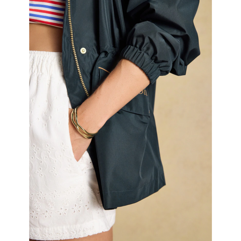 Joules Ladies Everdry Waterproof Packable Raincoat - Navy-4