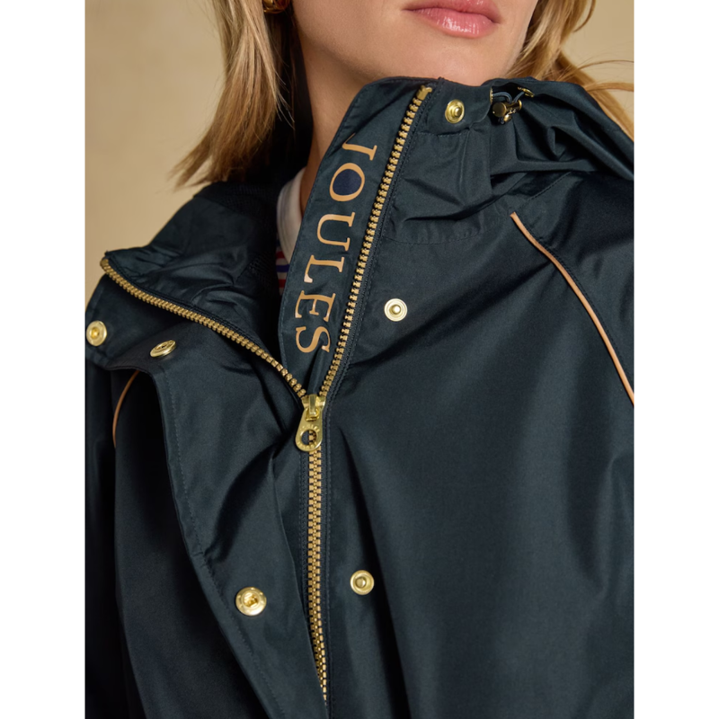 Joules Ladies Everdry Waterproof Packable Raincoat - Navy-7