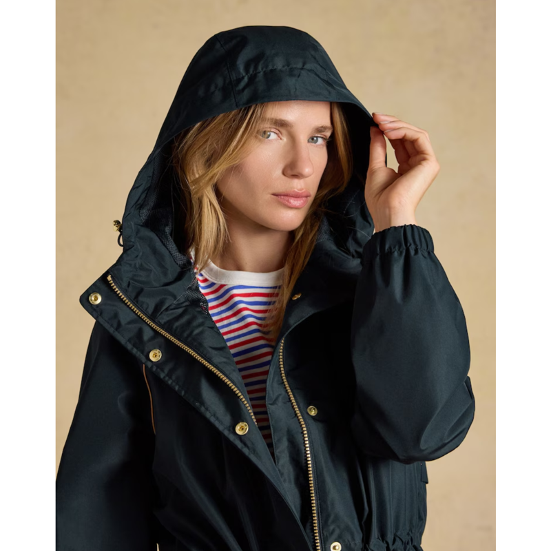 Joules Ladies Everdry Waterproof Packable Raincoat - Navy-8