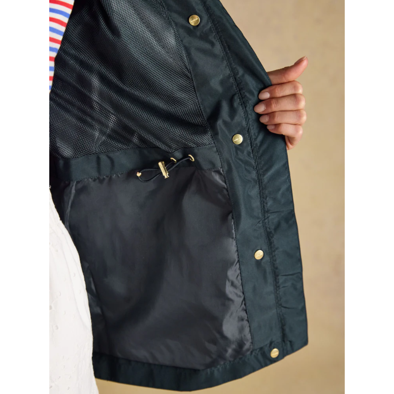 Joules Ladies Everdry Waterproof Packable Raincoat - Navy-10
