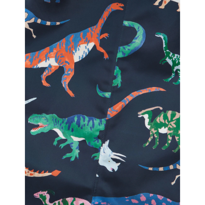 Joules Boys' Raindrop Waterproof Packaway Puddlesuit - Navy-3
