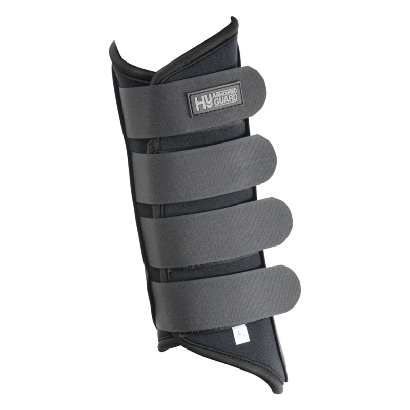 Hy Armoured Guard Neoprene Brushing Boots - Black/Black