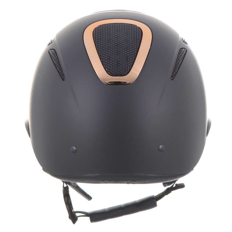Evoke Elara Wide Peak Riding Hat - Navy/Rose Gold-2