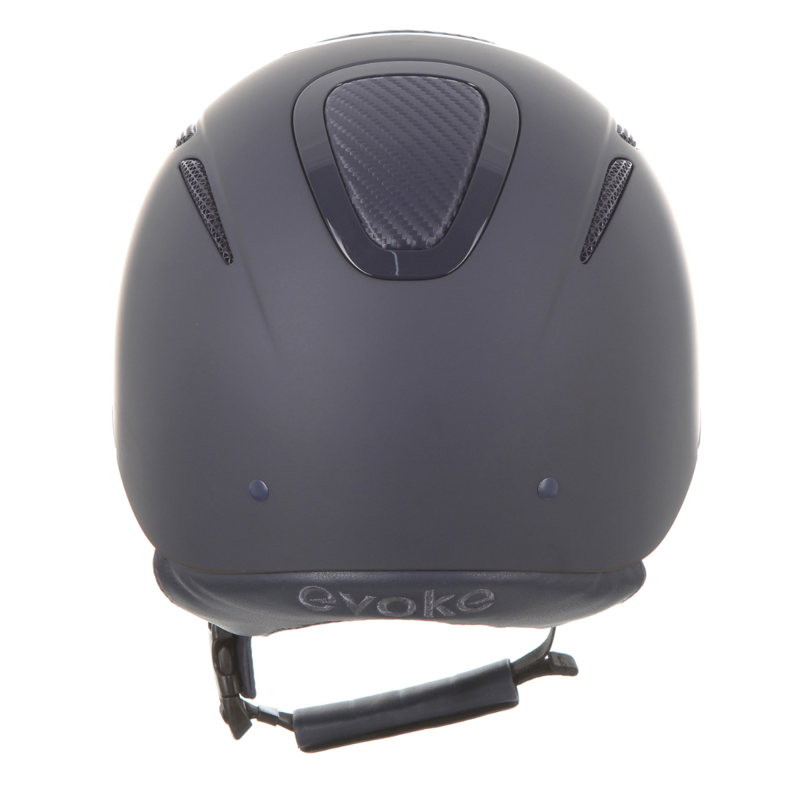 Evoke Elara Classic Peak Riding Hat - Navy/Carbon-5
