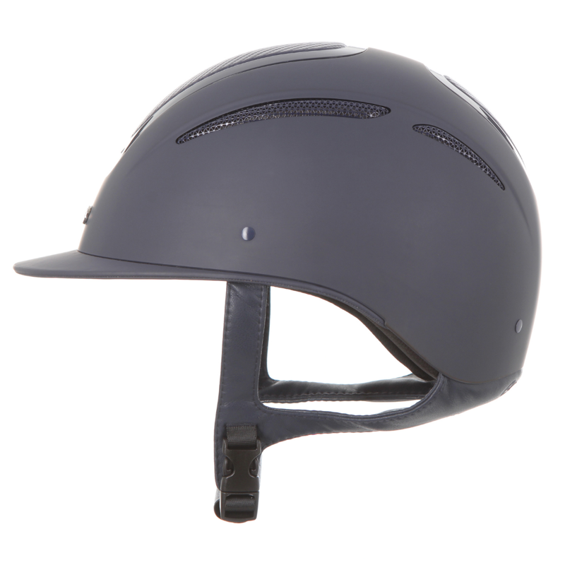 Evoke Elara Classic Peak Riding Hat - Navy/Carbon-4
