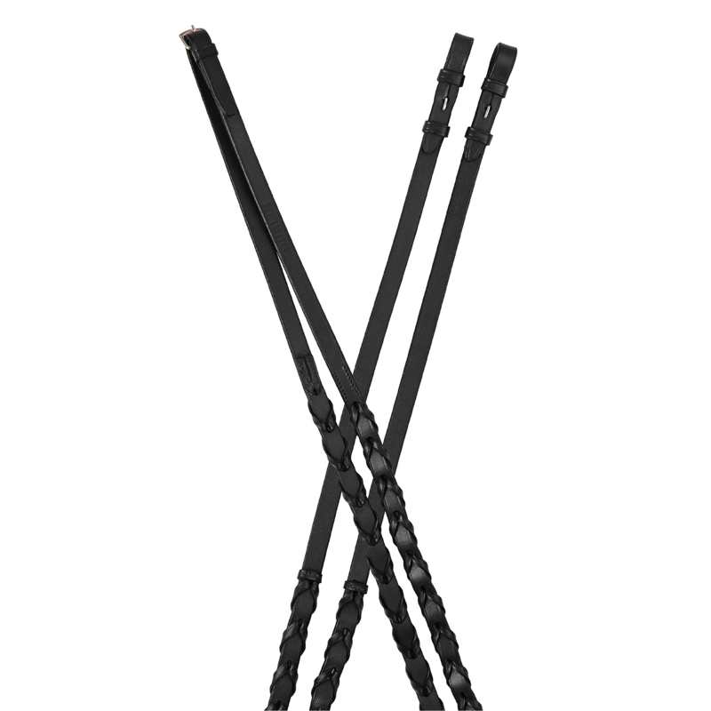 Dublin Laced Reins - Black