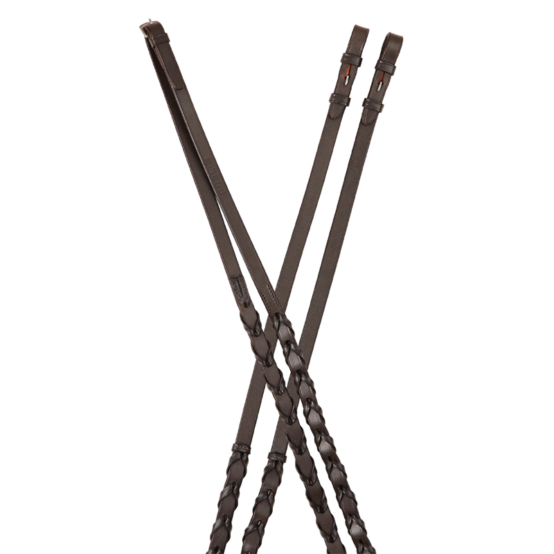 Dublin Laced Reins - Brown