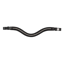 Dublin Curved Diamante Browband - Black