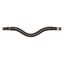 Dublin Curved Diamante Browband - Brown
