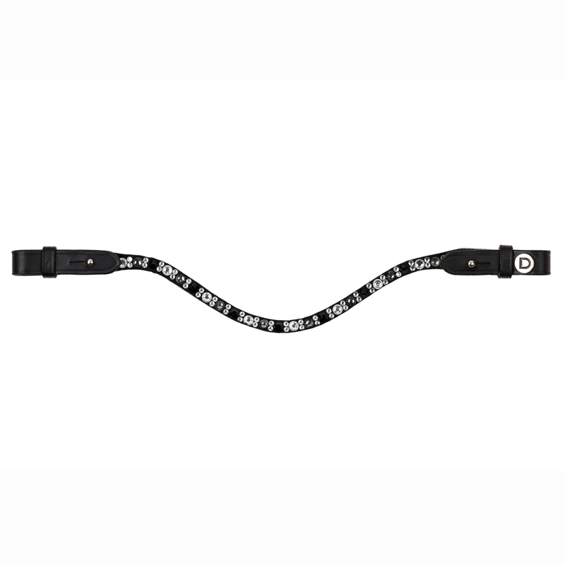 Dublin Ombre Diamante Browband - Black/Black