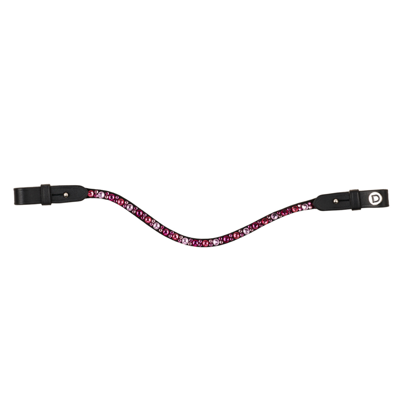 Dublin Ombre Diamante Browband - Pink/Black