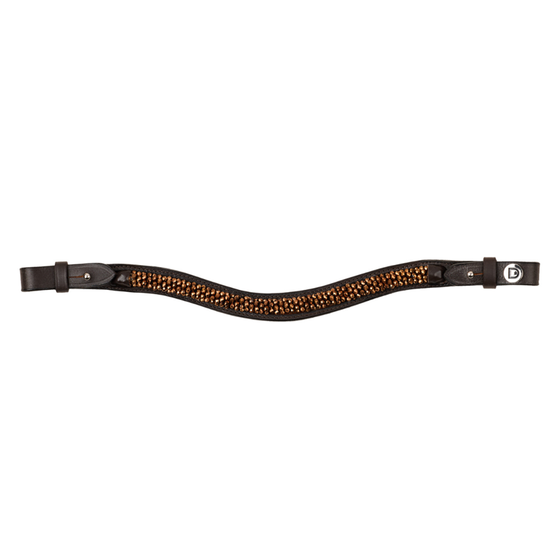 Dublin Rock Crystal Browband - Brown