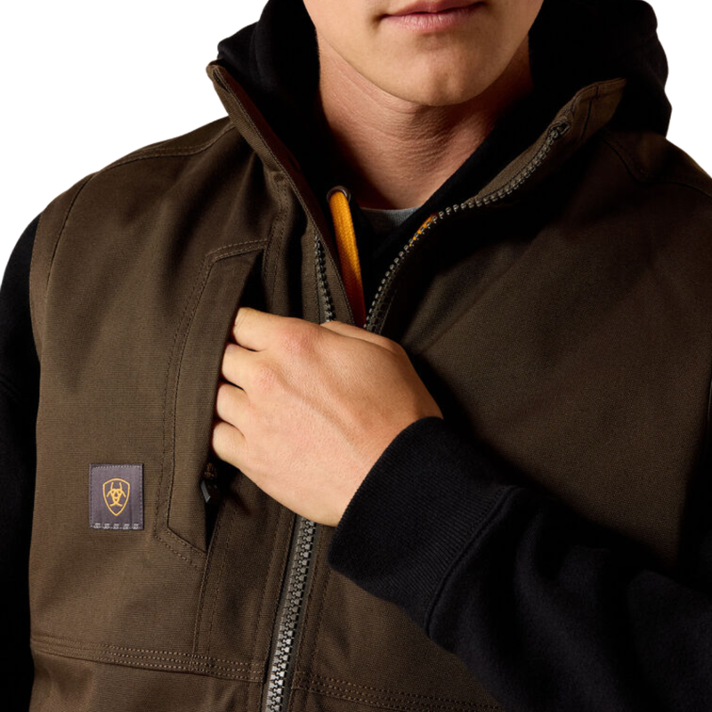 Ariat Men's Rebar DuraCanvas Vest - Wren-2