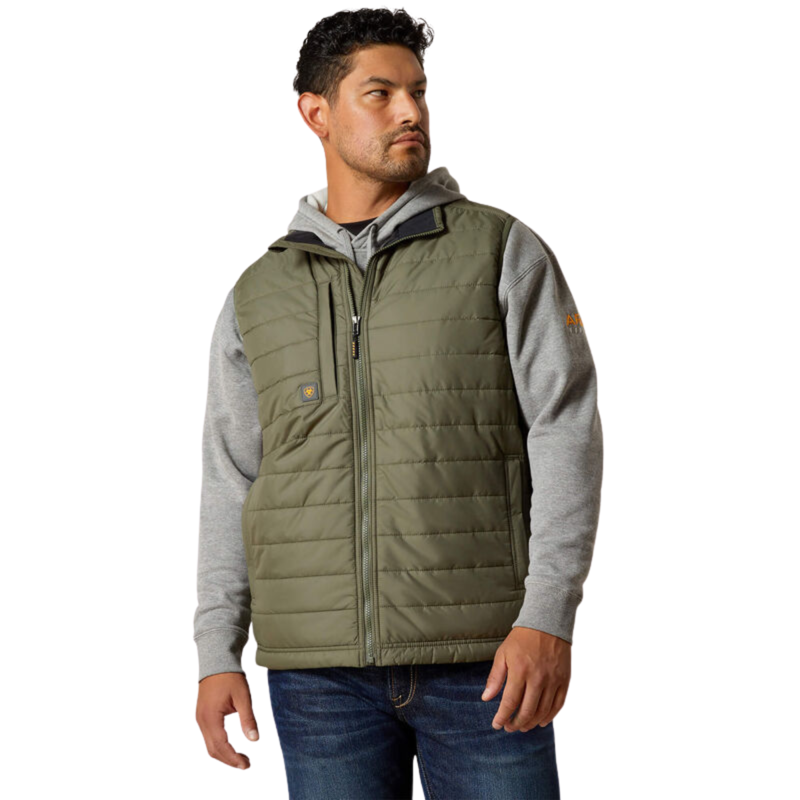 Ariat Men's Rebar Cordura Ripstop Lightweight Insulated Vest - Beetle