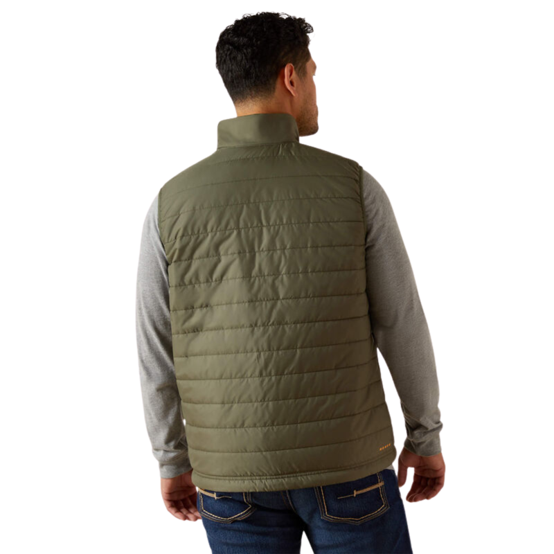 Ariat Men's Rebar Cordura Ripstop Lightweight Insulated Vest - Beetle-1