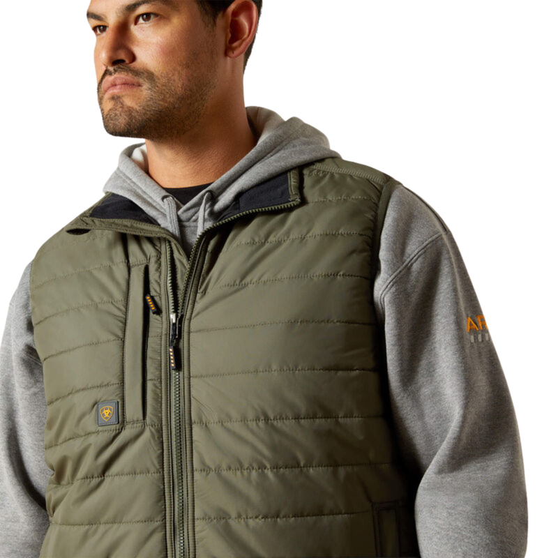 Ariat Men's Rebar Cordura Ripstop Lightweight Insulated Vest - Beetle-2