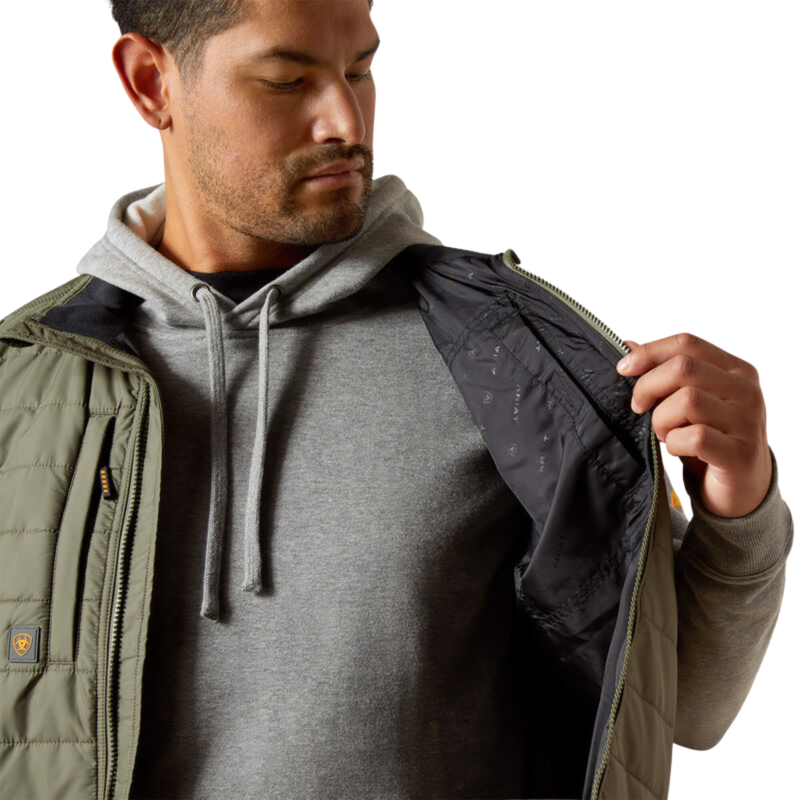 Ariat Men's Rebar Cordura Ripstop Lightweight Insulated Vest - Beetle-3