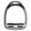 Flex-On Green Composite Stirrup - Inclined Ultra Grip - Grey/Grey/Dark Grey