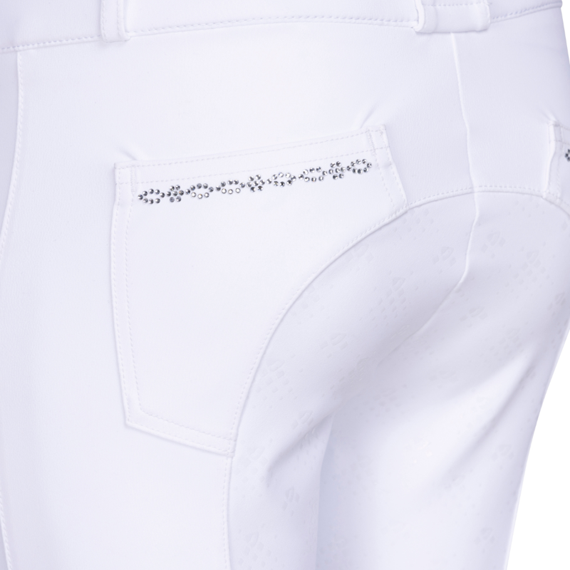 Aubrion Young Rider Optima LX Breeches - White-5