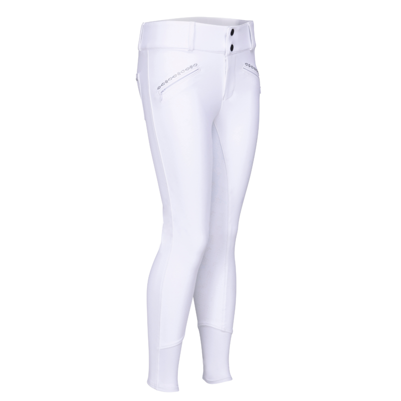 Aubrion Young Rider Optima LX Breeches - White