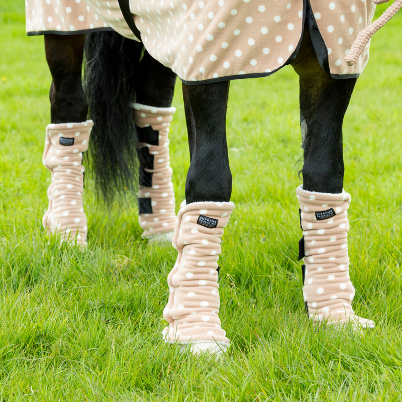 Supreme Products Dotty Fleece Boots - Luxurious Latte