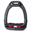 Flex-On Safe-On Inclined Grip Stirrups - Black/Black/Fuchsia